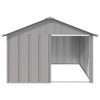 Dog House Grey 116.5x153x81.5 cm Galvanised Steel