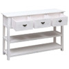 Sideboard Antique White 115x30x76 cm Wood