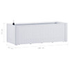 Garden Raised Bed with Self Watering System White 100x43x33 cm