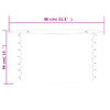 Garden Planter Powder-coated Steel 80x80x36 cm Green