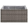 Garden Planter Grey 80x80x40 cm Poly Rattan