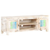 TV Cabinet 120x30x40 cm Rough Acacia Wood