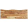 Peg with Live Edge 100x34x38 cm Solid Acacia Wood