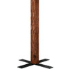 Slim Christmas Tree with Real Wood and White Snow Green 210 cm
