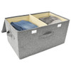Storage Box Fabric 50x30x25 cm Grey