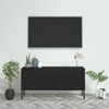 TV Cabinet Black 105x35x50 cm Steel