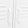 TV Cabinet White 105x35x50 cm Steel