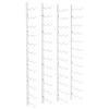 Wall Mounted Wine Rack for 24 Bottles 2 pcs White Iron