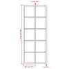 Wall Mirror Black 100x40 cm Metal