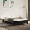Bed Frame Black 153x203 cm Queen Velvet