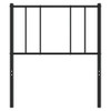 Metal Headboard Black 90 cm