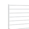 Metal Bed Frame with Headboard and Footboard White 137x187 cm Double