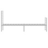 Metal Bed Frame with Headboard and Footboard White 107x203 cm King Single Size