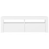 TV Cabinet with LED Lights White 120x35x40 cm