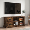 TV Cabinet Smoked Oak 102x35.5x47.5 cm Engineered Wood