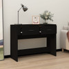 Console Table Black 100x39x75 cm Engineered Wood