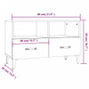 TV Cabinet Smoked Oak 80x36x50 cm Engineered Wood