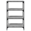 Book Cabinet Grey Sonoma 60x33x100 cm Engineered Wood and Steel