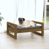 Dog Bed Honey Brown 65.5x50.5x28 cm Solid Pine Wood