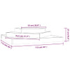 Planter 112x112x27 cm Solid Wood Pine