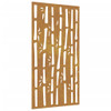 Garden Wall Decoration 105x55 cm Corten Steel Bamboo Design