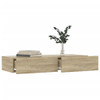 TV Cabinet with LED Lights Sonoma Oak 90x35x15.5 cm