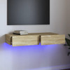 TV Cabinet with LED Lights Sonoma Oak 90x35x15.5 cm