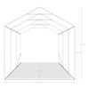 Garage Tent PVC 2.4x3.6 m Green