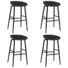 5 Piece Bar Set White and Black