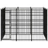 Outdoor Dog Kennel Steel 8.29 m²