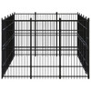 Outdoor Dog Kennel Steel 13.82 m²