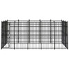 Outdoor Dog Kennel Steel 13.82 m²