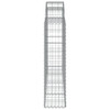 Arched Gabion Baskets 2 pcs 200x30x120/140 cm Galvanised Iron
