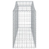 Arched Gabion Baskets 5 pcs 200x50x80/100 cm Galvanised Iron