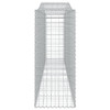 Arched Gabion Baskets 2 pcs 400x50x120/140 cm  Galvanised Iron