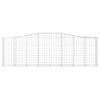 Arched Gabion Baskets 2 pcs 400x50x120/140 cm  Galvanised Iron