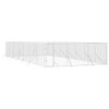 Outdoor Dog Kennel Silver 6x14x2 m Galvanised Steel