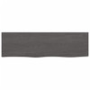 Bathroom Countertop Dark Grey 100x30x2 cm Treated Solid Wood