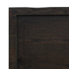 Bathroom Countertop Dark Grey 100x60x6 cm Treated Solid Wood