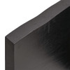 Bathroom Countertop Dark Grey 120x30x4 cm Treated Solid Wood