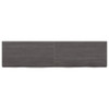 Bathroom Countertop Dark Grey 120x30x4 cm Treated Solid Wood