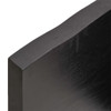 Bathroom Countertop Dark Grey 120x50x4 cm Treated Solid Wood