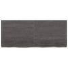 Bathroom Countertop Dark Grey 120x50x4 cm Treated Solid Wood