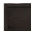 Bathroom Countertop Dark Grey 160x60x4 cm Treated Solid Wood