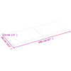 Bathroom Countertop Dark Grey 160x60x4 cm Treated Solid Wood