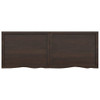 Bathroom Countertop Dark Grey 160x60x4 cm Treated Solid Wood