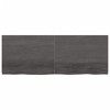 Bathroom Countertop Dark Grey 160x60x4 cm Treated Solid Wood