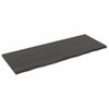 Bathroom Countertop Dark Grey 160x60x4 cm Treated Solid Wood