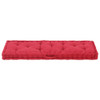 Pallet Floor Cushion Cotton 120x40x7 cm Burgundy