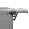 vidaXL Massage Chair Light Grey Fabric